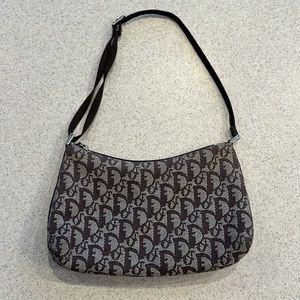 Vintage 90s zip Dior trotter print monogram bag